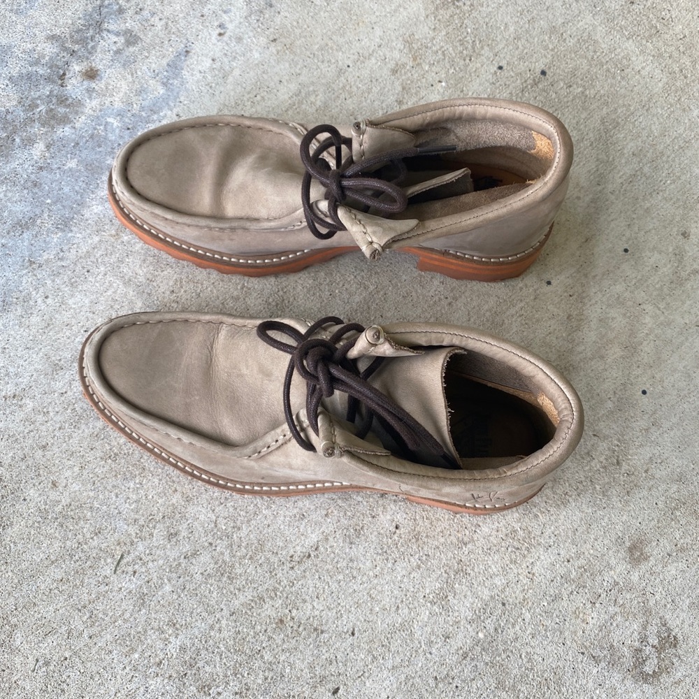 John Fluevog Chukka Boots Size 7.5 Lace Tie Closure